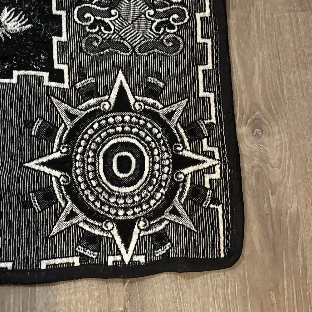 Aztec Warrior  Blanket Original From Mexico  74